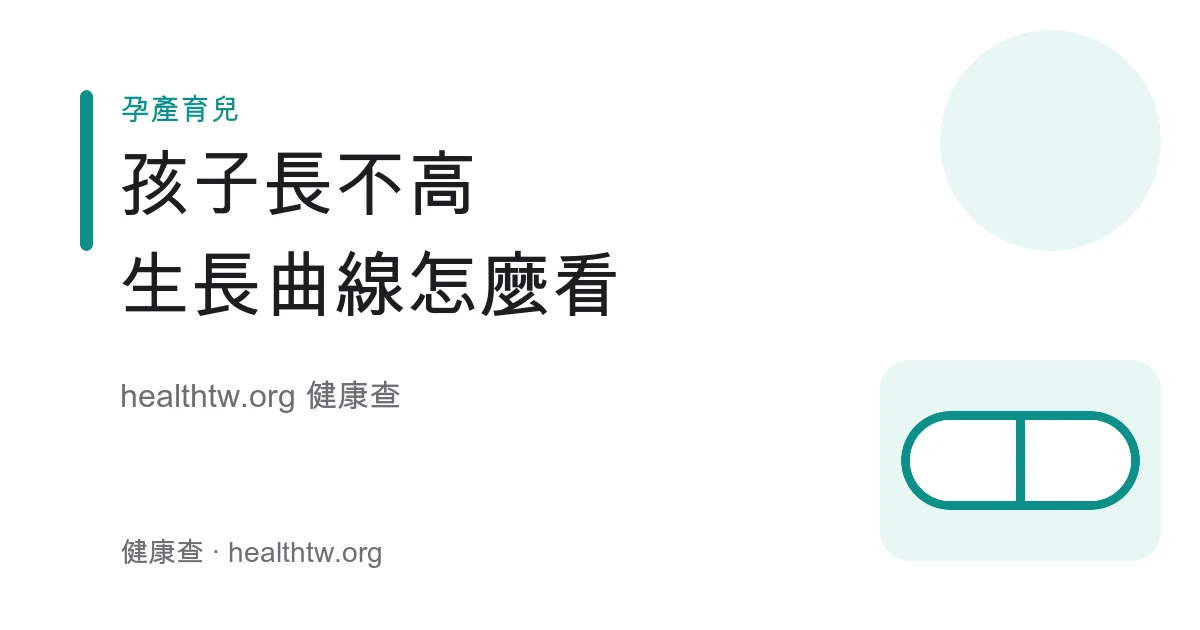 兒童生長曲線百分位判讀與何時就醫衛教示意圖