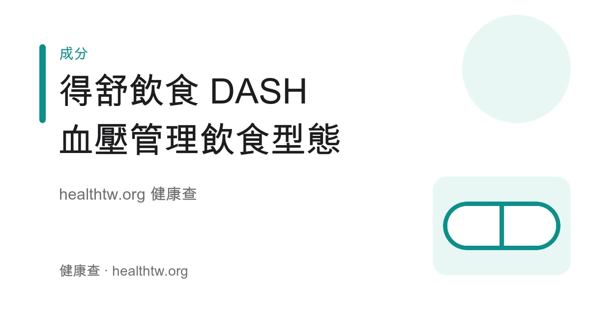 得舒飲食 DASH 五大原則與餐盤組合衛教示意圖