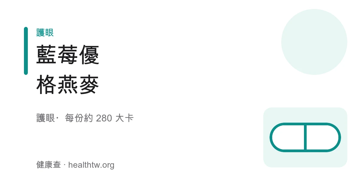 藍莓優格燕麥成品，玻璃杯中層疊白色優格、燕麥與飽滿藍莓